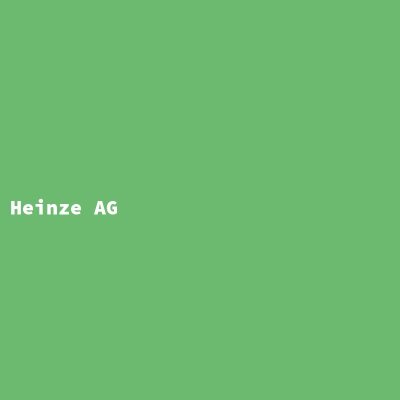 Hersteller: Heinze AG