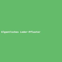 Gigantisches Leder-Pflaster