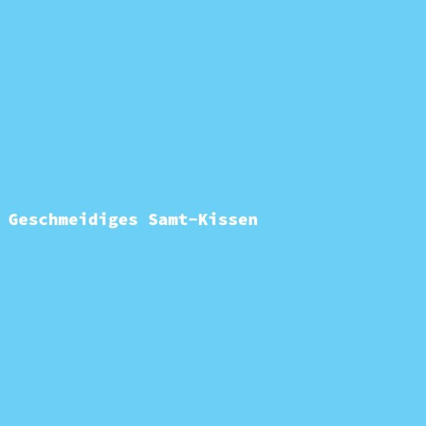 Geschmeidiges Samt-Kissen