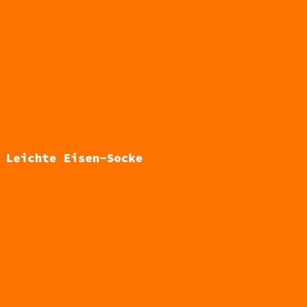 Leichte Eisen-Socke