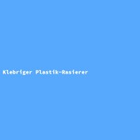Klebriger Plastik-Rasierer