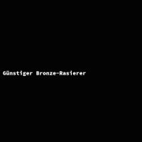 G&uuml;nstiger Bronze-Rasierer