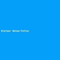 Kleiner Beton-Teller