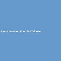 Exorbitantes Plastik-Telefon